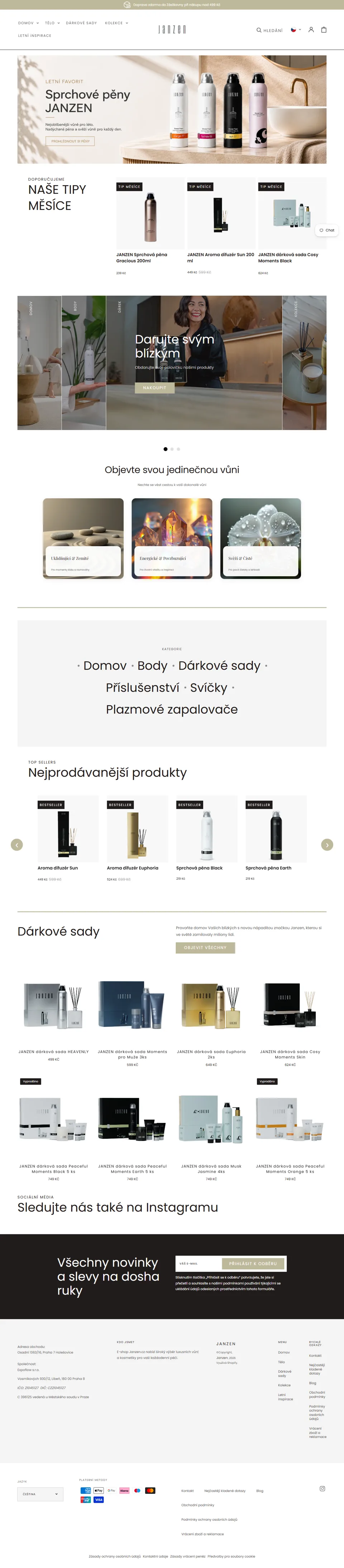Náhled projektu Janzen.cz
