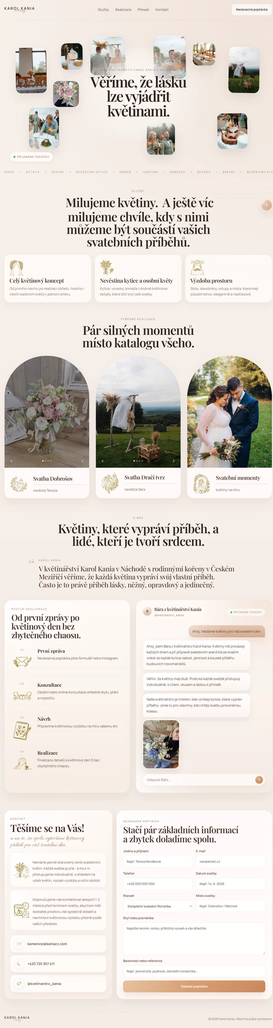 Náhled projektu Květinářství Kania