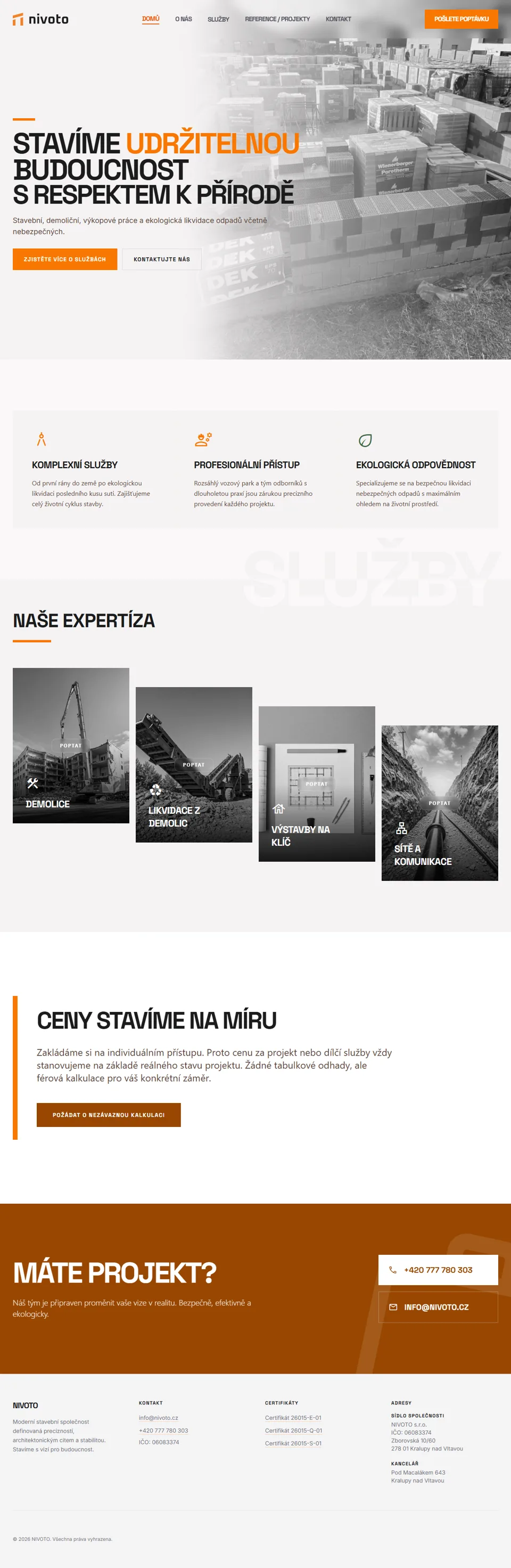 Náhled projektu NIVOTO