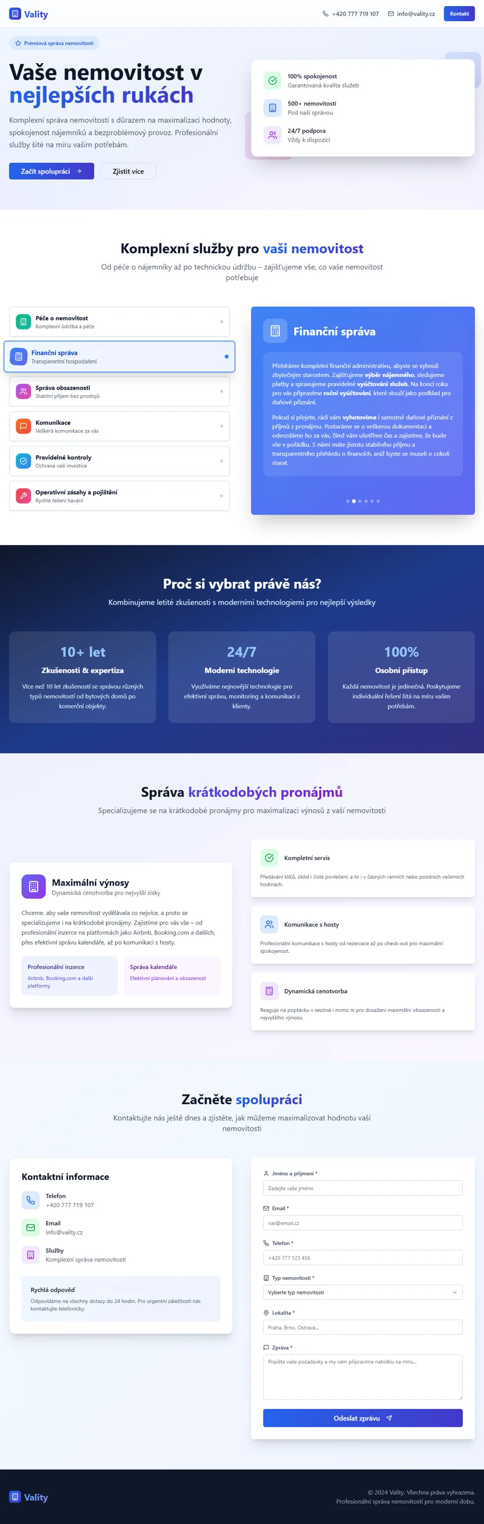 Náhled projektu Vality